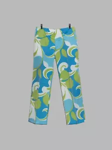 Junya Watanabe Comme des Garcons SS2000 blue green floral waterproof pants - S - Foto 1 di 12