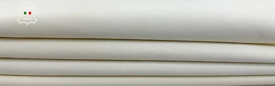 BUTTER CREAMER WHITE ROUGH Italian Goatskin Leather 2 skins 6sqf 0.9mm #C2405 - Image 1 of 4