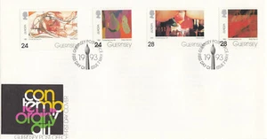 Contemporary Art Guernsey FDC (b) 1993 (98610) - Picture 1 of 1