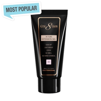 Cre8tion Poly гель-удлинитель гель в тюбике 2 унц - #06 - Изображение 1 из 3