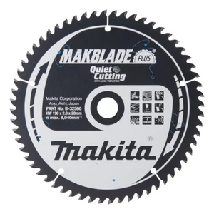 Makita MAKBLADE PLUS Circular Mitre Saw Blade for Wood 190mm 60T 20mm - Picture 1 of 4