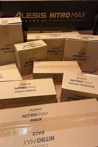 ALESIS NITRO MAX / TOM 4 / CRASH 2 / clamp, arm, cymbal, tom, pad, l-rod, lead - Picture 1 of 30