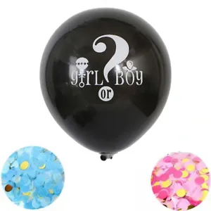 18"/36" Gender Reveal Balloon Set Baby Shower Decoration Boy or Girl Confetti UK - Picture 1 of 1