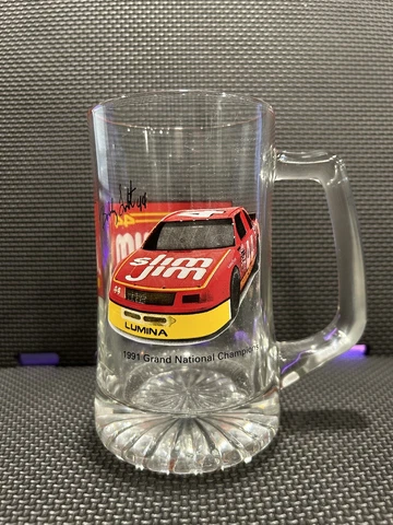 Vintage 1991 Slim Jim NASCAR Beer Mug Grand National Champion Bobby Labonte #44 Cover