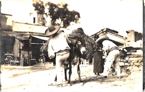 #H3735 ARREEROS, MESSICO CARTOLINA, ASINO - Foto 1 di 2