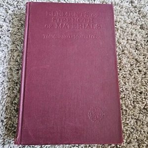 Elements of Strength of Materials - Hardcover By Timoshenko, Stephen P. - GOOD - Bild 1 von 14