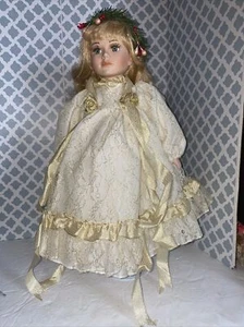 Seymour Mann 16" Porcelain Connoisseur Collection Angel Doll-CELESTINE W/Stand - Picture 1 of 5