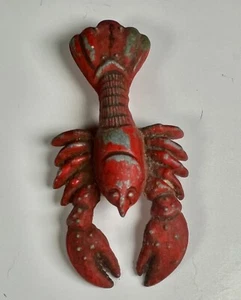 VTG Diecast Red Painted Lobster Bottle Opener, 4-1/2 x 2-1/4 inches - Picture 1 of 5