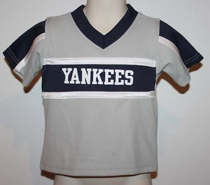 New York Yankees Original MLB Merchandise Kinder 18 Monate grau + blau Trikot - Bild 1 von 3