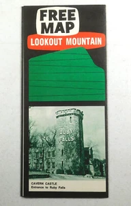 Vintage 1969 Fold Out Map & Brochure of Lookout Mountain, Georgia - Picture 1 of 5