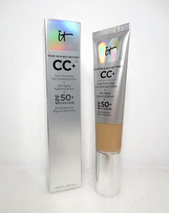 IT COSMETICS CC+ FULL COVERAGE CREAM SPF 50+ SHADE NEUTRAL TAN 1.08 OZ BOXED - Picture 1 of 2