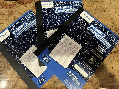 3 Mead Primary Composition Ruled 100 Sheets/200 Pages Book 09902 Foto 1 de 4