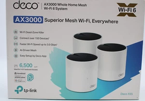 TP-Link Deco AX3000 WiFi 6 Mesh System(Deco X55) - Covers up to 6500 Sq.Ft. - Picture 1 of 10
