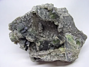 GRÜNE FLUORIT XX DAQUITOU MINE   QUANZHOU JONGCHUN CO.   FUJIAN   VR CHINA - Bild 1 von 8