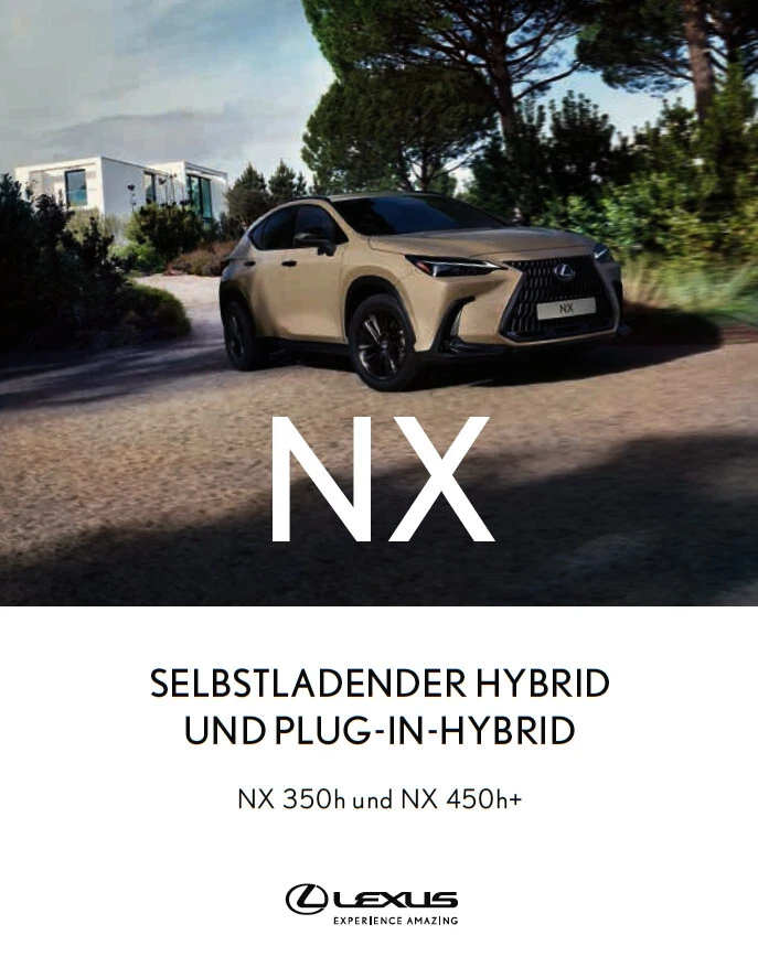 2025 MY Lexus NX 07 / 2024  brochure catalogue German 68 p. - Immagine 1 di 1