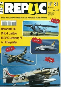 REPLIC 81 DOUGLAS A-1H SKYRAIDER USN VA / RAAF DHC CARIBOU / He46 / EE LIGHTNING - Picture 1 of 4