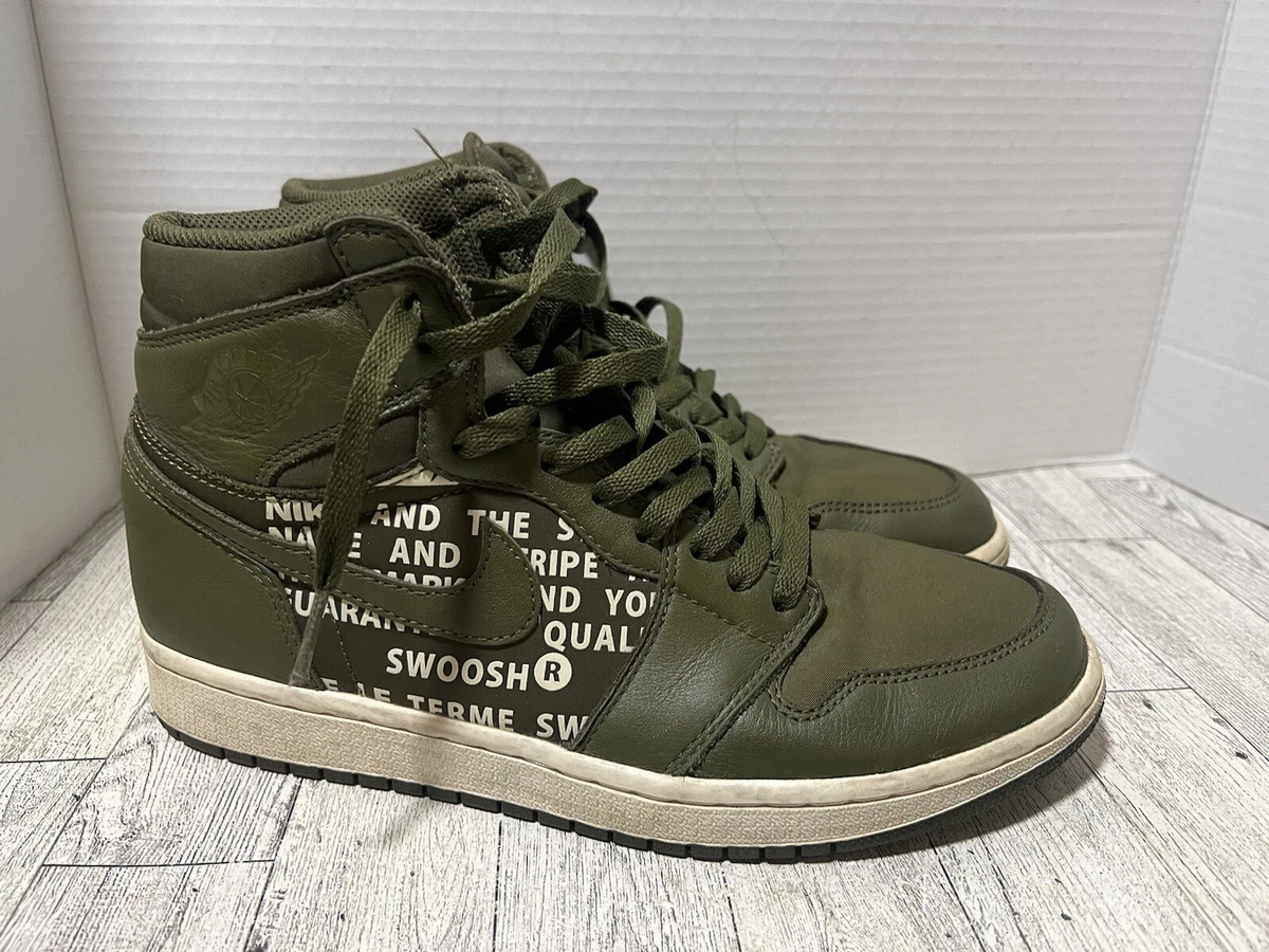 Nike エアジョーダン1 オリーブキャンバス 28cm US10 Nike エアジョーダン1 オリーブキャンバス 28cm US10 NIKE AIR JORDAN
