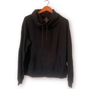 SO Softest Fleece Lounge Life Funnel Neck Pullover Black Women’s Size L - Picture 1 of 10