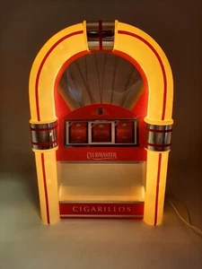 Alte Clubmaster Cigarillos Leuchtreklame Verkaufsständer Werbung Rarität Vintage - Imagen 1 de 15