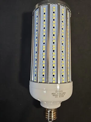 60W LED Corn Light Bulbs E39 Replace 250W Metal halide/HPS High bay Light 6500K - Image 1 of 4
