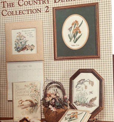 Bird Patterns Book Flowers Nature Sparrows Country Diary Collection Cross Stitch - Image 1 of 4