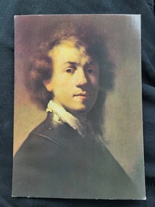Rembrandt van Rijn Selbstporträt als junger Mann Postkarte 1982 Königsbild - Bild 1 von 4