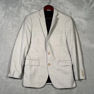 J Crew Ludlow Blazer Mens 36S Gray Sport Coat Carpini Cotton Italy - Picture 1 of 16
