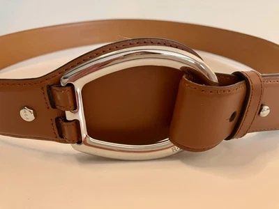 Ralph Lauren Women’s Leather D-Ring Equestrian Belt Sz L 39” - Image 1 of 4