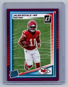 2025 Panini Donruss - Jalen Royals - Press Proof Purple Rated Rookie # 321 - Bild 1 von 2