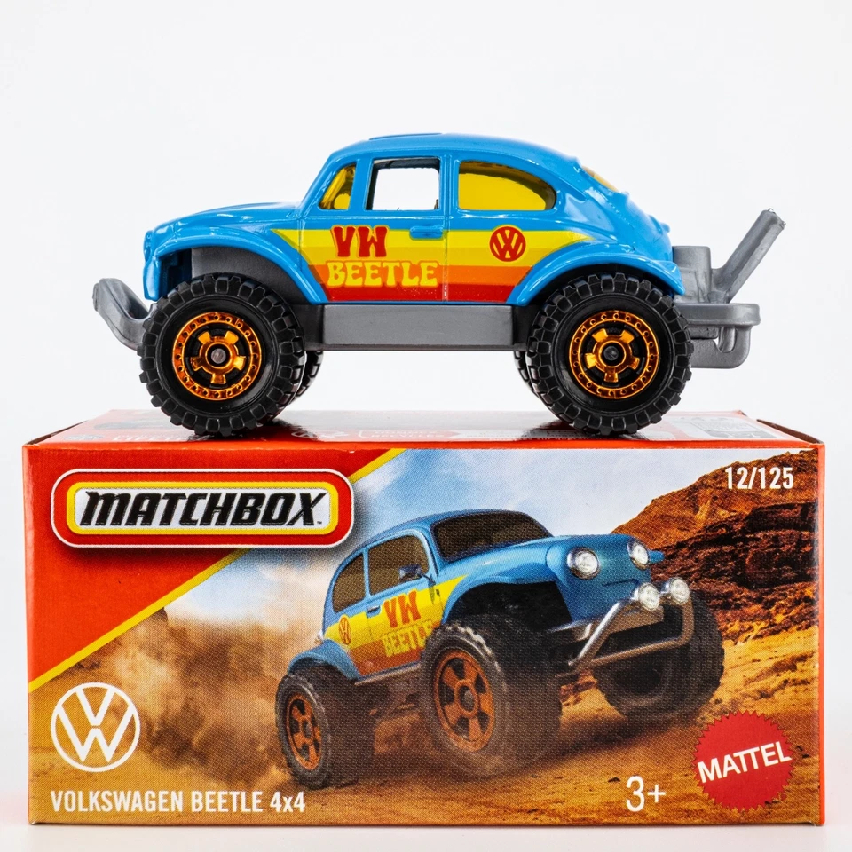 Volkswagen Beetle 2025 Matchbox Power Grabs #12 4x4 azul olímpico | FSB Foto 1 de 1