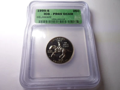 2003-S Delaware Quarter ICG PR69DCAM  *Proof* - Image 1 of 4