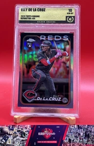 2024 Topps Chrome #44 Elly De La Cruz Refractors Graded 10 RC - Picture 1 of 2
