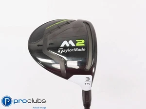 Nice! TaylorMade '2017 M2 15* 3 Wood - TM REAX M2 65g Stiff Flex - 448363 - Picture 1 of 4