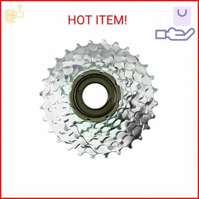 Sunlite 6spd自由轮,14-28t,银色 — 第 1/2 张图片