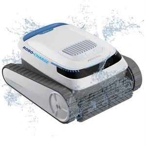 Robo-Tek Robo-Charge Cordless Robotic Pool Cleaner. Floor, Wall, Waterline - Picture 1 of 10