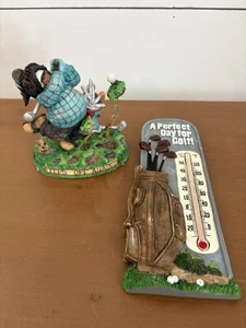 Vintage Dog Gone Golf 97 Figur Teed Off Again David Olsen Vatertag Konvolut - Bild 1 von 13