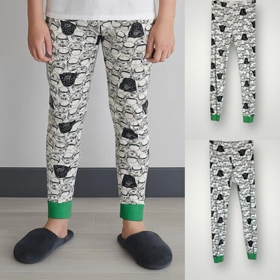 Pantalones de pijama Hanna Andersson Star Wars niño talla 12 Storm Trooper y Darth Vader Foto 1 de 4