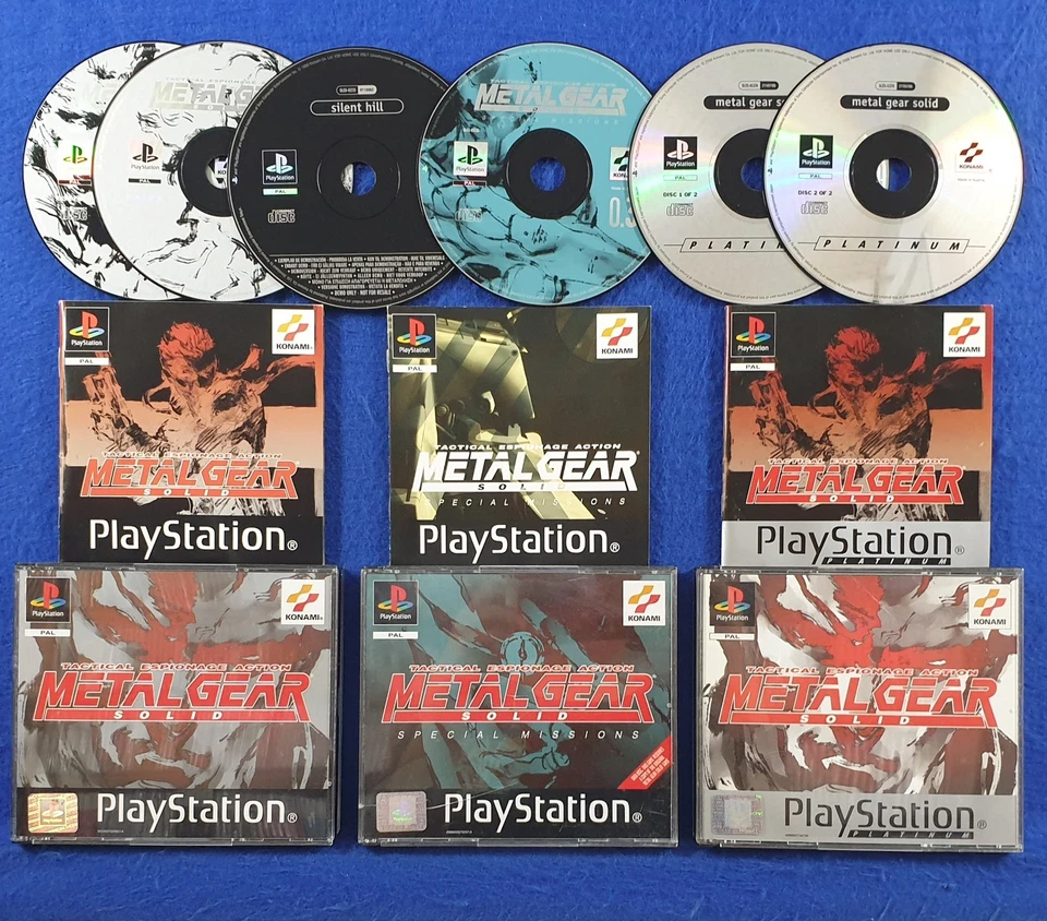 PS1 METAL GEAR SOLID GAMES Boxed With Manual PAL ps2 ps3 - Make Your Selection - image 1 of 1