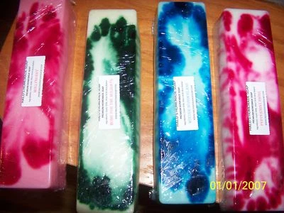 LOT OF 10 HOMEMADE GOATS MILK,SHEA, COCOA, MANGO BUTTER  SOAP 2.5lb Loaves  - Image 1 of 4