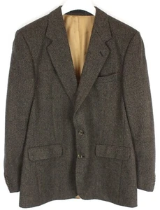 AQUASCUTUM Blazer Men's (UK) 42L Single Breasted Tweed Wool Patterned - Picture 1 of 10