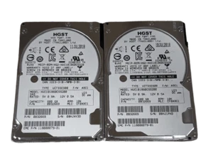LOT OF 2 HGST 600GB 10K 2.5" SAS 12Gb/s Server HDD HUC101860CSS200 Open Box - Picture 1 of 3