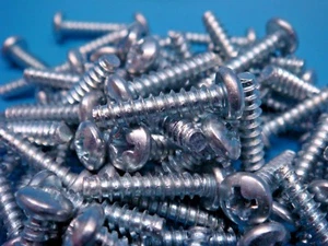 (100) #6 x 5/8" SCREW PHILLIPS PAN HEAD TYPE B STEEL ZINC PLATE - Picture 1 of 3