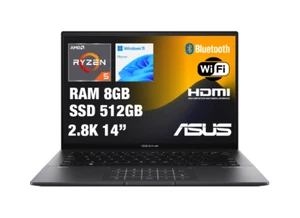 ASUS ZENBOOK 14 NOTEBOOK OLED RYZEN 5 5625U RAM 8GB SSD 512GB WINDOWS 11 HOME 3K - Foto 1 di 1