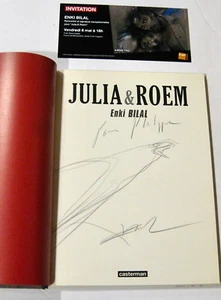Bilal Dédicace Julia & Roem Ed. Casterman EO 2011 TBE - Imagen 1 de 2