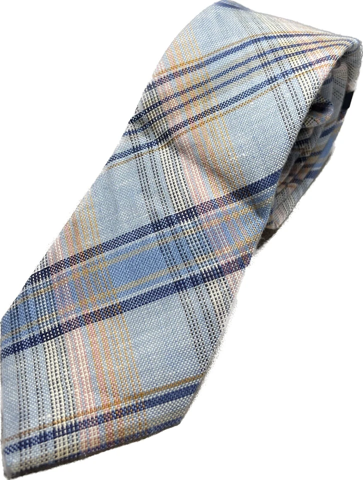 Cremieux Printed Narrow 3" Linen Tie Blue - Image 1 of 1