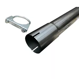 Any Size Exhaust Repair Tube Swaged and Cropped T304 Stainless Steel - Picture 1 of 1