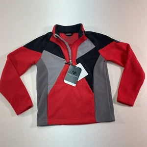 NWT Boy XL Obermeyer Jax Fleece Pullover 1/4 Zip Red 67028 - Picture 1 of 10