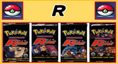 Pokemon 100% Auténtico Vacío Booster Pack Envoltura | EQUIPO COHETE Largo Crimpado WOTC Foto 1 de 4