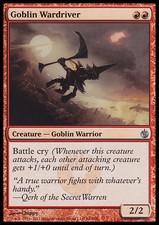 Magic the Gathering MTG Goblin Wardriver (64) Mirrodin Besieged   LP