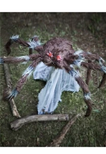 Halloween Animated Brown Jumping Spider 21 inches (sh) - Picture 1 of 3